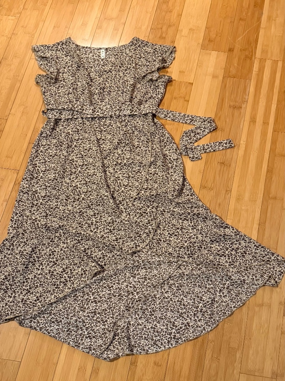 V Neck Bohemian Flowy Maxi Dress | NWOT - Picture 3 of 4